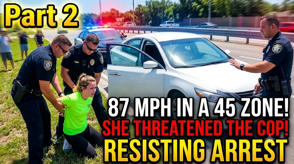 Driver Threatens Cop After Doing 87 In A 45 Zone
